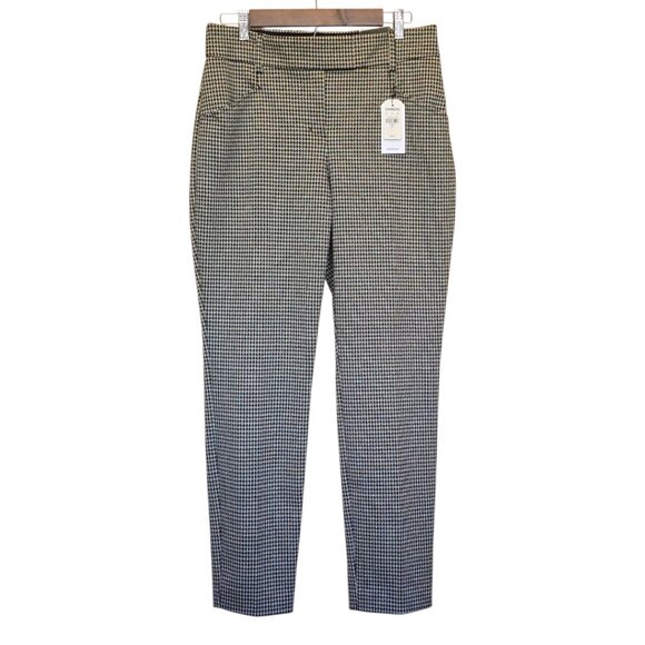 🏷️NWT  -  EXPRESS Ankle Midrise Houndstooth Troiuser Pant sz 8L  -  NWT🏷️ - Picture 1 of 7